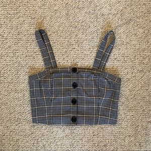 Plaid crop top